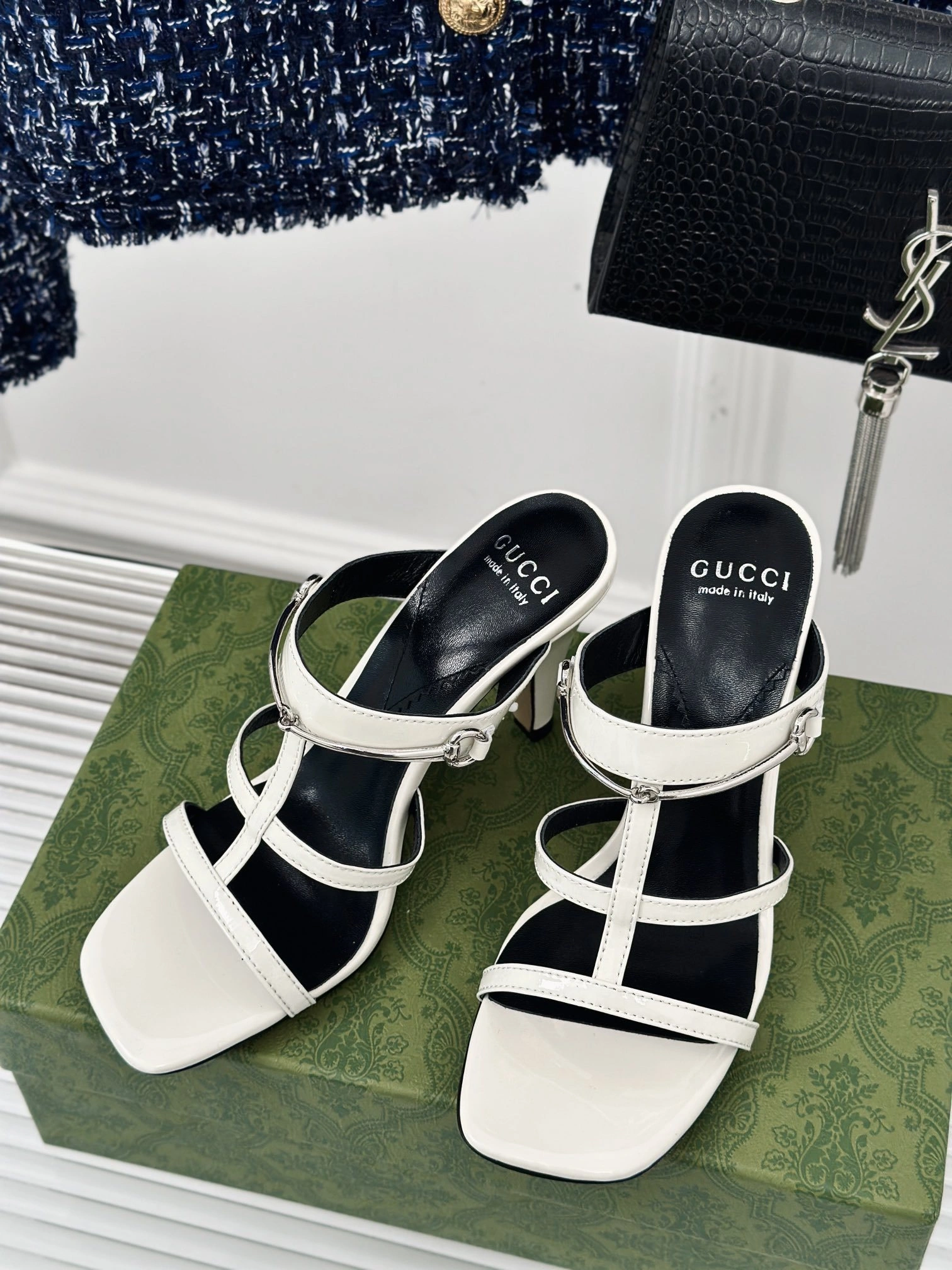 COCO-- 776643 CLG00 9022 Heel height：9.5CM Calfskin sheepskin item:D-X032C1438